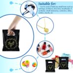 BadenBach 200 Pack Small Thank You Bags, 8" x 6", Black Plastic Shopping Bag Bulk Cute Retail Thank You Gift Bags Goodie Bag for Small Business Boutique Wedding Birthday Baby Shower Festival - Image 5