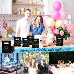 BadenBach 200 Pack Small Thank You Bags, 8" x 6", Black Plastic Shopping Bag Bulk Cute Retail Thank You Gift Bags Goodie Bag for Small Business Boutique Wedding Birthday Baby Shower Festival - Image 6