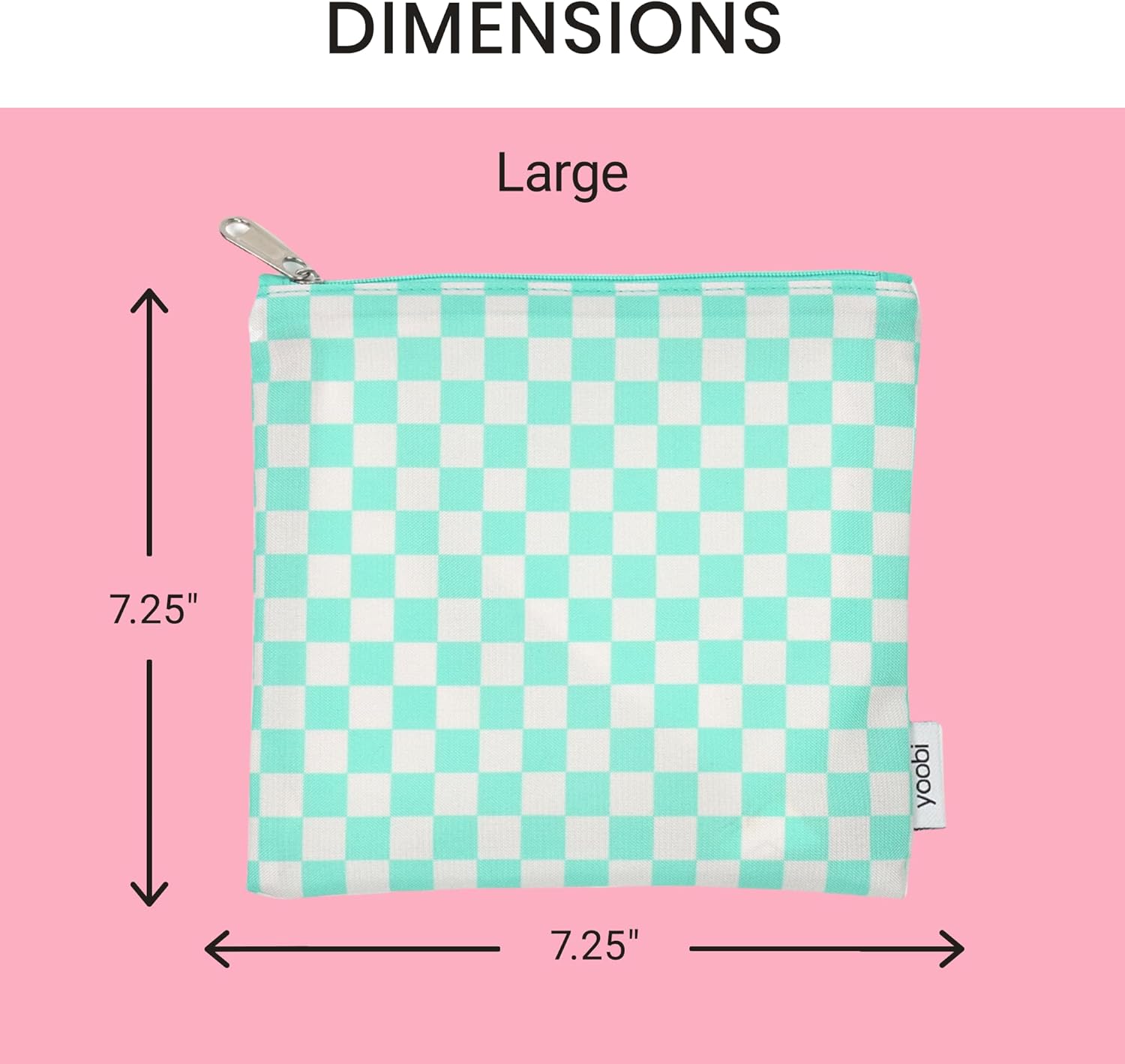 Yoobi Reusable Snack Bags – 3 Brightly Colored Food-Safe Lunch Bags in Various Sizes – Fun for Kids & Adults - Image 5