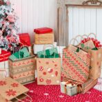 Yeplan 24Pcs Kraft Christmas Gift Bags,9"x7.3"x3.3" Christmas Wrapping Bags with Handles,Xmas Gift Bags for Holiday Party Favors and Decor Supplies - Image 7