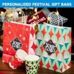 50 PCS Custom Paper Bags, Personalize Printed Kraft Paper Bags for Small Business, 8x4.5x10.8 Inch, Personalized Gift Bag with Logo, Shopping Paper bag with Handle, Goodie Bag - Image 8