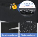 Medicine Storage Bag,Double Layers Pill Bottle Organizer Bag Empty with Lockable Zipper&Adjustable Divider,Medication Travel Carrying Bag for Pills,Vitamins,Medical Supplies - Image 5