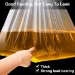 Lewtemi 6 Pack Clear Heavy Duty Plastic Drum Liners Large Thick Food Storage Bag for Vegetable Marinating Brining Lawn Outdoor Industrial Pail Liner 5.5 Mil Bucket Liner (55 Gallon) - Image 6