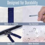 VENO 10 Pack Heavy Duty Moving Bags, Extra Large Storage Bags with Reinforced Handles & Strong Zippers, Foldable & Reusable Moving Box Alternative for Clothes & Dorm Storage - Image 4