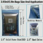 Anti Static Bags - 40pcs Assorted Sizes ESD Bags for Motherboard, Hard Drive, SSD, HDD & Electronic Devices - Image 5
