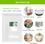 Bonsenkitchen Precut Vacuum Sealer Bags, 100 Gallon 11" x 16" Food Sealer Bags, Food Grade, BPA Free, Heavy Duty, Customized Vacuum Bags for Vac Storage, Meal Prep or Sous Vide Cooking, VB3214 - Image 4