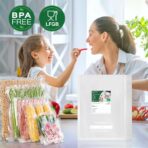 Bonsenkitchen Precut Vacuum Sealer Bags, 100 Gallon 11" x 16" Food Sealer Bags, Food Grade, BPA Free, Heavy Duty, Customized Vacuum Bags for Vac Storage, Meal Prep or Sous Vide Cooking, VB3214 - Image 8