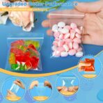 Valchoose Premium 2 X 3 in, Food Grade Safe, Small Poly Zipper Bags Reclosable, Heavy Duty 2Mil Small Baggies Clear, Easy Zip Open & Close, Locking Seal for Jewelry Ring Coins Beads Pill (100PCS) - Image 3