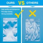 3''X 4'' (Pack of 100) 2 Mil Thick Clear Reclosable Small Zip Plastic Poly Bags With Resealable Lock Seal Zipper for Photo, Jewelry, Bakery, Treats, Travel, Storage, Packaging & Shipping - Image 6