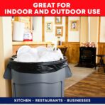 Tasker 55-60 Gallon Trash Bags Heavy Duty | Mega ValuePack 150 Bags | Large Black Garbage Bags | for Office, Commercial, Outdoor, Lawn, and Leaf - Image 6