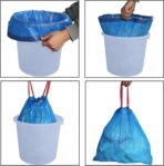 Medium Drawstring Garbage Bags, 8 Gallon, 110 Count/ 2 Rolls - Image 4