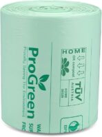 ProGreen Compostable Trash Bags, Extra Thick, Compost Kitchen Bin Bags, Food Scraps Yard Waste Bags, ASTM D6400 BPI and TÜV AUSTRIA Certified (6 Gallon, Pack of 100) - Image 4