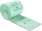 ProGreen Compostable Trash Bags, Extra Thick, Compost Kitchen Bin Bags, Food Scraps Yard Waste Bags, ASTM D6400 BPI and TÜV AUSTRIA Certified (6 Gallon, Pack of 100) - Image 5