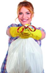 Aluf Plastics Tall Kitchen 13 Gallon Drawstring Trash Bags 0.9 MIL - (Bulk 200 Count) - 24" x 27" - Wholesale, Commercial Garbage Bags - Image 5