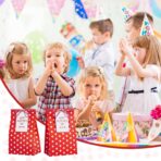 AISunGoo 30 Pcs Valentines Day Gift Bags with Cards for Kids Classroom Parties, Paper Treat Bags for Valentines Party Favors - Image 6