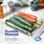 Gallon Storage Bags, Double Zipper Seal - 100 Count, Reusable Thick Food Plastic Storage Bags - Microwave-Safe, Zero BPA - Resealable Containers for Lunch, Snacks, Meals - 2 Boxes - Image 3