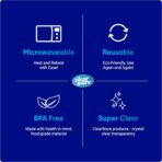 Gallon Storage Bags, Double Zipper Seal - 100 Count, Reusable Thick Food Plastic Storage Bags - Microwave-Safe, Zero BPA - Resealable Containers for Lunch, Snacks, Meals - 2 Boxes - Image 4