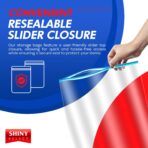 Extra Large Jumbo Size 3 Gallon Slider Storage Bags, 25 Bigger Resealable Extra Large Clear Plastic, 2 Mil Thick for Moving, Food Meal Preparation, Clothing, Toys, Shoes, Toiletries, Snacks - Image 4