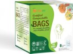 OrangeBio 6~8 Gallon Compostable Trash Bags, 100 Count, 30 Liter, 100 Count, 0.85 Mil Heavy Duty, Food Scrap Bags for Medium Bins, US BPI ASTM D6400 and OK Compost Home Certified - Image 8