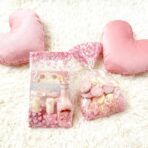 EKAPACKAGING 50Pcs 4x9.5 Inches Heart Pattern Side Gusseted Treat Bags with Ties, Clear Pink Cellophane Bags for Cookies & Pretzel Rods, Valentine's Day Goodie Bags for Small Gifts - Image 6