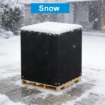 48" x 60" x 48" Pallet Cover Tarp Waterproof, Pallet Covers Heavy Duty Waterproof bulk Pallet Covers Outdoor Pallets Tarps Bulk Box Cover 4 Ft. x 5 Ft. x 4 Ft. for patio furniture, large equipment - Image 3