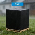 48" x 60" x 48" Pallet Cover Tarp Waterproof, Pallet Covers Heavy Duty Waterproof bulk Pallet Covers Outdoor Pallets Tarps Bulk Box Cover 4 Ft. x 5 Ft. x 4 Ft. for patio furniture, large equipment - Image 4