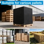 48" x 60" x 48" Pallet Cover Tarp Waterproof, Pallet Covers Heavy Duty Waterproof bulk Pallet Covers Outdoor Pallets Tarps Bulk Box Cover 4 Ft. x 5 Ft. x 4 Ft. for patio furniture, large equipment - Image 6