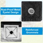 48" x 60" x 48" Pallet Cover Tarp Waterproof, Pallet Covers Heavy Duty Waterproof bulk Pallet Covers Outdoor Pallets Tarps Bulk Box Cover 4 Ft. x 5 Ft. x 4 Ft. for patio furniture, large equipment - Image 9