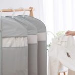 Dress Bags for Gowns Long, 65'' Long Dress Clear Garment Bag(Set of 2, 23.3'' X 65'') - Image 3