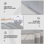 Dress Bags for Gowns Long, 65'' Long Dress Clear Garment Bag(Set of 2, 23.3'' X 65'') - Image 4
