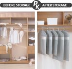 Dress Bags for Gowns Long, 65'' Long Dress Clear Garment Bag(Set of 2, 23.3'' X 65'') - Image 7