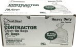 Frost King CB3250 Boxed Heavy Duty Contractor Clean-Up Bags, 32 inch x 50 inch x 3 Mil., 20 Bags, Clear - Image 3