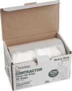 Frost King CB3250 Boxed Heavy Duty Contractor Clean-Up Bags, 32 inch x 50 inch x 3 Mil., 20 Bags, Clear - Image 4