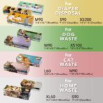 BOS, Odor-Sealing Dirty Diaper Trash Bags - Disposable Bags - Scent & Smell Free [90 count] (Medium) - Image 9