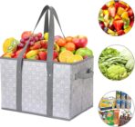 WISELIFE Reusable Grocery Bags [3 Pack],Large Grocery Tote Bag Water Resistant Shopping Bags Foldable Grocery Bag for Clothes,Shoes and Picnic - Image 4