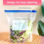 WiseFresh 65 Count Sandwich Bags, Food Storage Slider Bags for Preserve Freshness & Protect Flavor(65 Count/Pack, 1 Pack) - Image 3