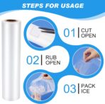 Preboun 3 Rolls Small Ice Bags Disposable 9 x 7 Inch Storage Packs Easy to Tie Ice Mini Bags for Injuries Athletic Training Rooms - Image 4
