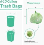 Reli. Biodegradable 6-10 Gallon Trash Bags | 150 Count | ASTM D6954 | Green | Eco-Friendly | Oxobiodegradable Under Certain Conditions (See Product Description) - Image 4