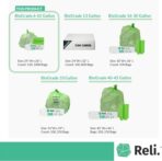 Reli. Biodegradable 6-10 Gallon Trash Bags | 150 Count | ASTM D6954 | Green | Eco-Friendly | Oxobiodegradable Under Certain Conditions (See Product Description) - Image 6