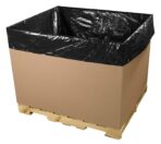 Aviditi 48" x 42" x 48" Pallet Covers/Bin Liners, 2 Mil, Black, Perforated Roll, Use to Protect Pallets and Equipment During Shipment or Storage (1 Roll of 50) - Image 4