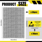 30 PCS Extra Large ESD Anti Static Bags with Anti-Static Labels 16 x 24 Inch Open Top Shielding Protection for Motherboard Video Card LCD Electronic Components - Image 3
