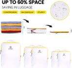 Lightweight Compression Packing Cubes for Suitcases, Compressible Expandable Travel Packing Organizer with Clear Toiletries and Backpack Bag, Travel Essentials for Carry on Luggage 7 Set - Image 4
