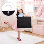 Kimbora Costume Dance Garment Bag with 3 Clear Zipper Pockets for Suits Dress Cover, Travel Storage & Competitions, Set of 2 (Black) - Image 4