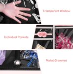 Kimbora Costume Dance Garment Bag with 3 Clear Zipper Pockets for Suits Dress Cover, Travel Storage & Competitions, Set of 2 (Black) - Image 9