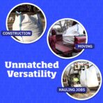 DURASACK Heavy Duty Builder's Bulk Bags 200-Gallon White Woven Polypropylene Contractor Trash Bags for Demo and Construction, Holds up to 2200 lbs, Open Top - Image 4