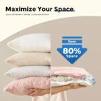 ETENWOLF 4 Pack Vacuum Storage Bags with Rechargeable Wireless Pump, Vacuum Seal Bags for Clothes and Travel, Space Saver Bags in Multiple Carry-On Sizes, Perfect for Luggage and Suitcases - Image 3