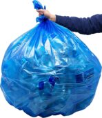 Reli. SuperValue 55-60 Gallon Recycling Bags | 150 Count | Blue Trash Bags | Made in the USA - Image 9