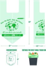 100% Compostable Trash Bags, 3 Gallon Compost Bags Small Kitchen Trash Bags with Handle, 100 Count Sturdy Biodegradable Garbage Bags Food Scrap Waste Bags, ASTM D6400, US BPI Certified - Image 3