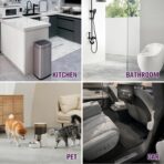 2.6-Gallon Trash Bags Heavy Duty - Heihaily Drawstring Kitchen Garbage Bags for Office/Bathroom, Leak-Proof Design, Odor Control Technology, Small Plastic Bags Clear(60 Count) - Image 7