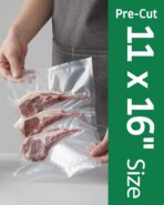 Syntus 100 Count Vacuum Sealer Bags Gallon 11 x 16 inch for Seal a Meal, Commercial Grade BPA Free Heavy Duty Precut Seal Bags, Food Vac Bags for Storage, Meal Prep or Sous Vide - Image 3